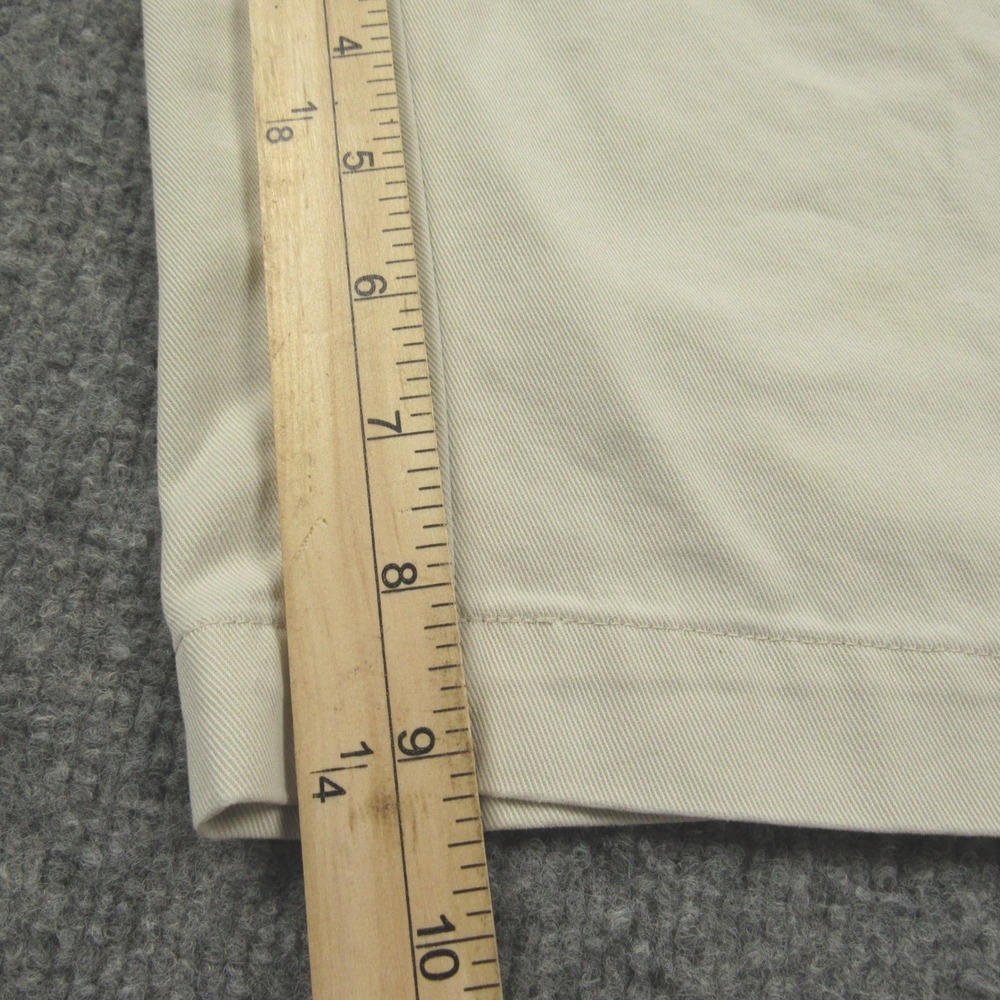 Polo Ralph Lauren Tyler Short Mens 38x9 Ivory Cream Pleated Chino Cotton Preppy - Picture 10 of 11